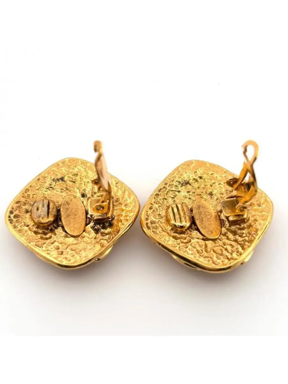 Chanel Cc Logo Clip-On Earrings Metal #247072C61B